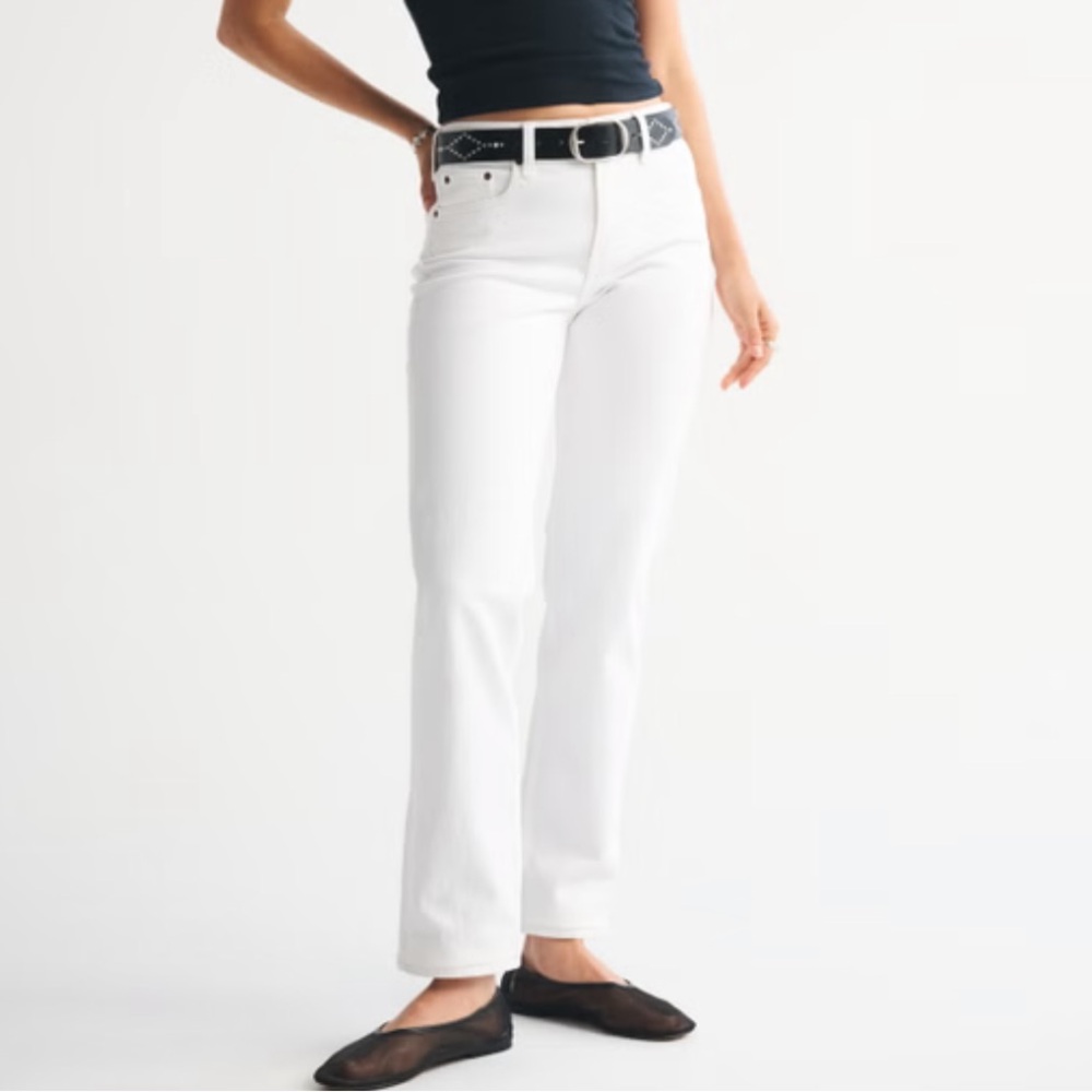 Abercrombie & Fitch Mid Rise 90s Straight Jean